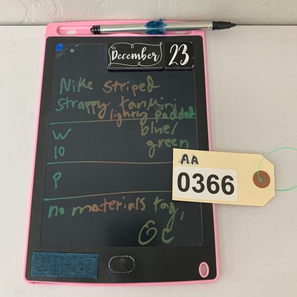 Nike Tankini Womens 10 Blue Green Striped Lightly Padded Moisture Wick UPF - Picture 10 of 11